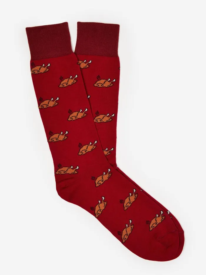 Socks Men JMcLaughlin Socks In Cooked Turkey Dark Redbrown