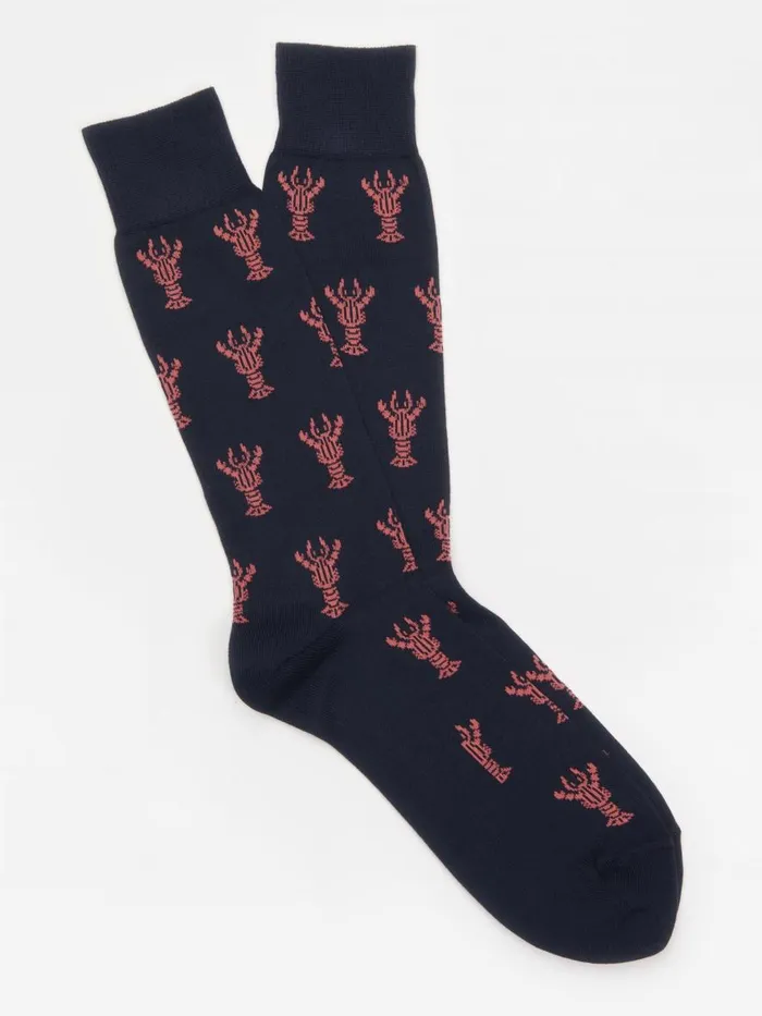 Socks Men JMcLaughlin Socks In Lobster Navy