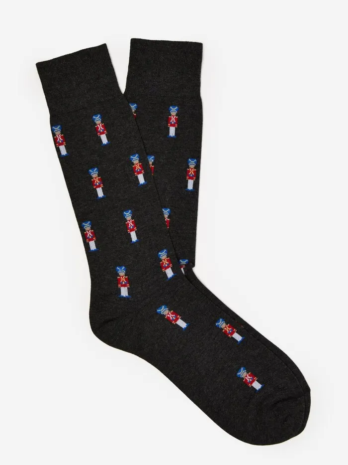 Socks Men JMcLaughlin Socks In Toy Soldiers Charcoal