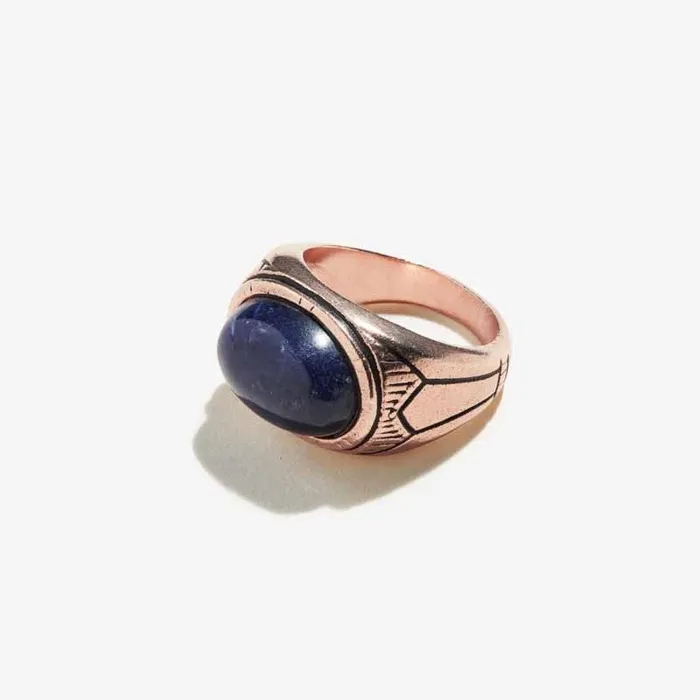 Sodalite Gemstone Signet Ring 55 Women Alex And Ani Balance Harmony