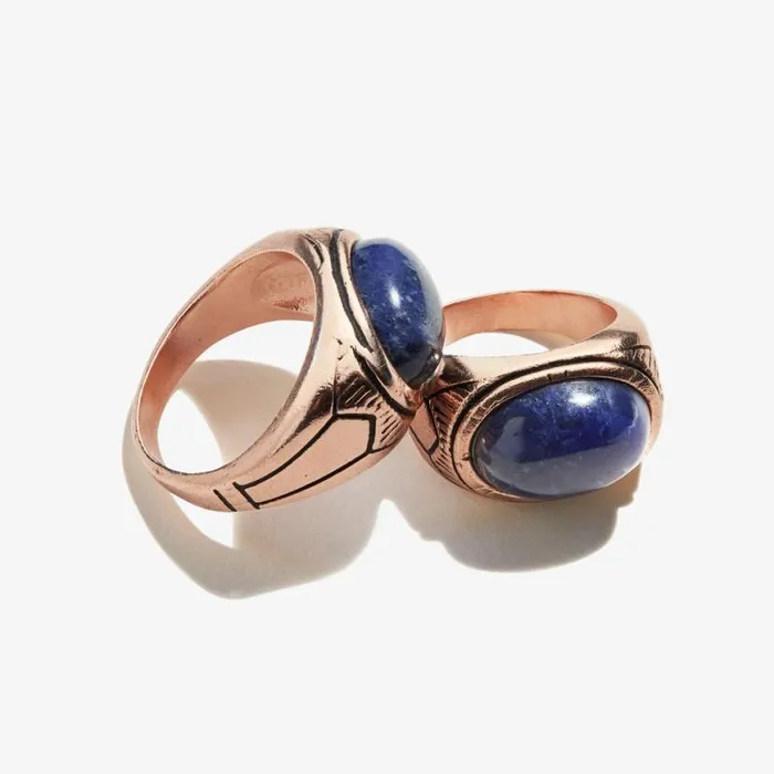 Sodalite Gemstone Signet Ring 55 Women Alex And Ani Rings Sodalite Gemstone Signet Ring 55 Women Alex And Ani Rings