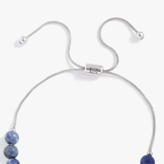 Sodalite Multicharm Bolo Bracelet Antique Silver Women Alex And Ani Strength Protection
