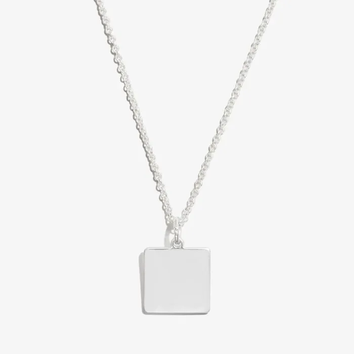 Square Charm Necklace 21039039 Silver Women Alex And Ani Necklaces