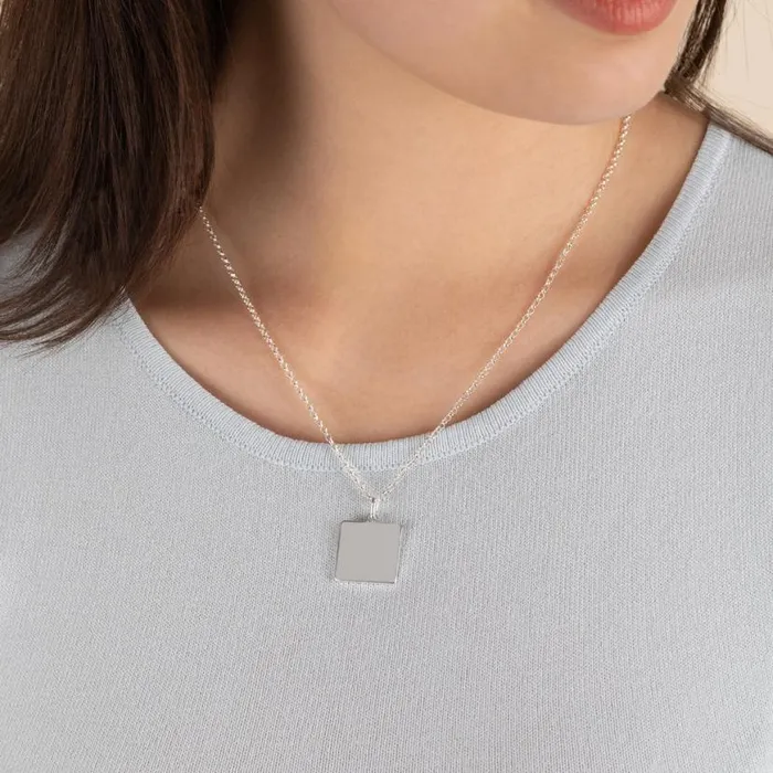 Square Charm Necklace 21039039 Silver Women Alex And Ani Necklaces Square Charm Necklace 21039039 Silver Women Alex And Ani Necklaces