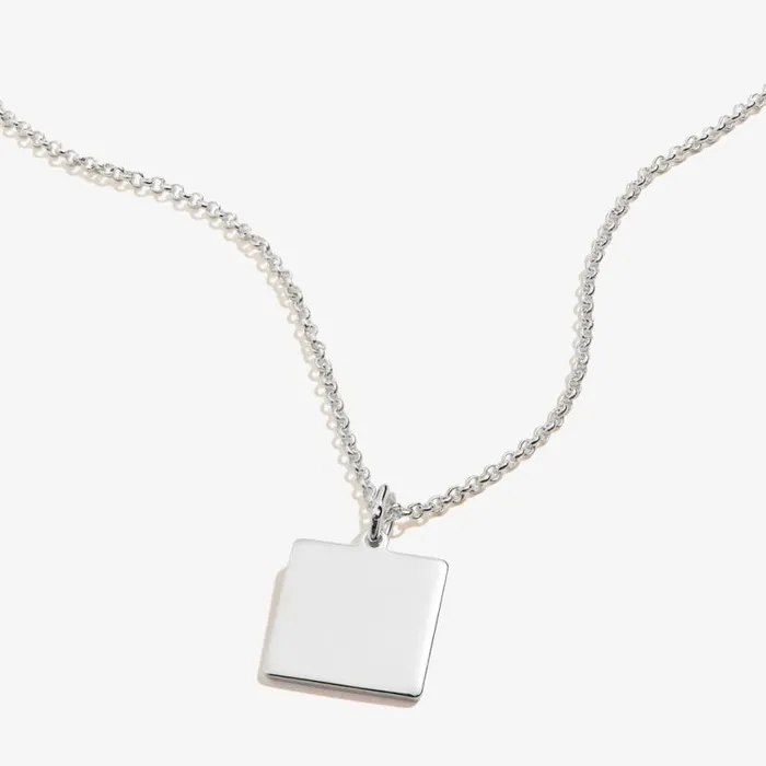 Square Charm Necklace 21039039 Silver Women Alex And Ani Necklaces Square Charm Necklace 21039039 Silver Women Alex And Ani Necklaces