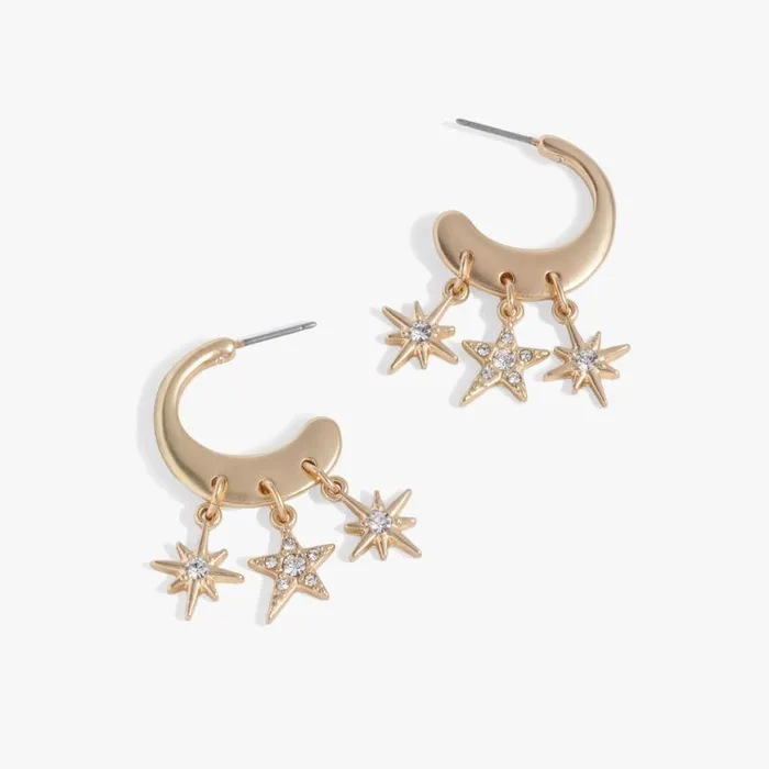 Star Multicharm Hoop Earrings Antique Gold Women Alex And Ani Earrings