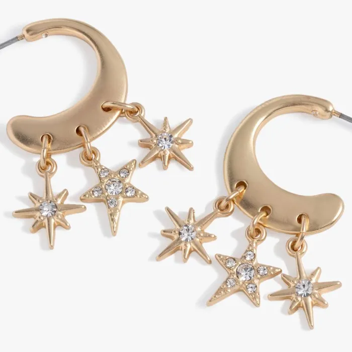 Star Multicharm Hoop Earrings Antique Gold Women Alex And Ani Earrings Star Multicharm Hoop Earrings Antique Gold Women Alex And Ani Earrings