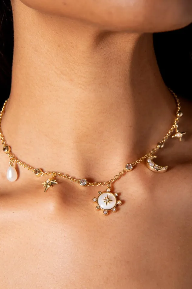Stargazer Charm Necklace Gold Women Alex And Ani Necklaces Stargazer Charm Necklace Gold Women Alex And Ani Necklaces