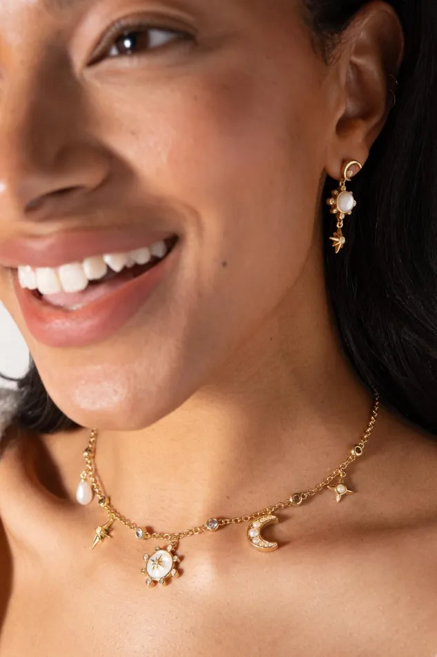Stargazer Charm Necklace Gold Women Alex And Ani Necklaces Stargazer Charm Necklace Gold Women Alex And Ani Necklaces