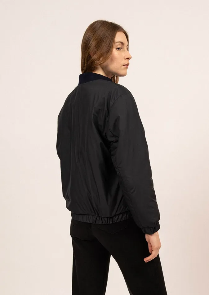 Ste Lydia Rainproof Bomber Jacket Darkblue Women Saint James Sweaters Cardigans and Jackets