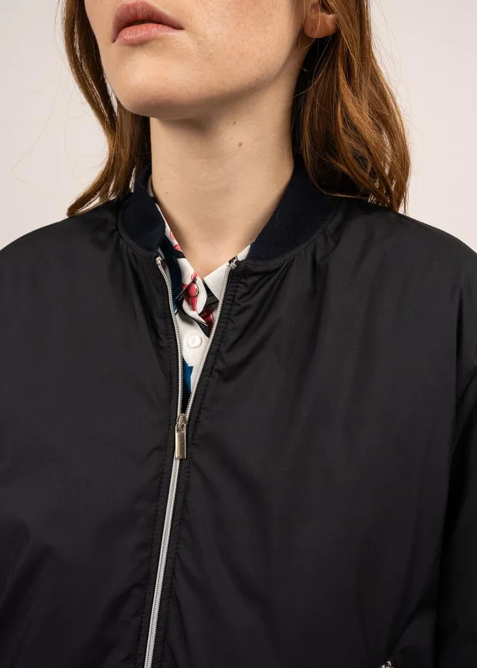 Ste Lydia Rainproof Bomber Jacket Darkblue Women Saint James Sweaters Cardigans and Jackets