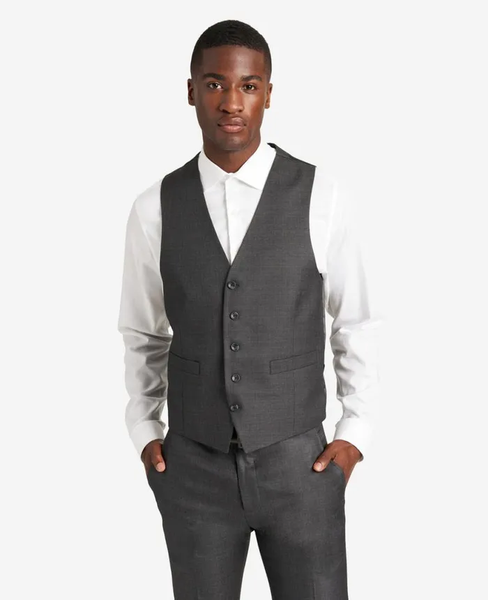 Suits and Suit Separates Men Kenneth Cole Ready Flex SlimFit Suit Separate Vest Gunmetal Suits and Suit Separates Men Kenneth Cole Ready Flex SlimFit Suit Separate Vest Gunmetal