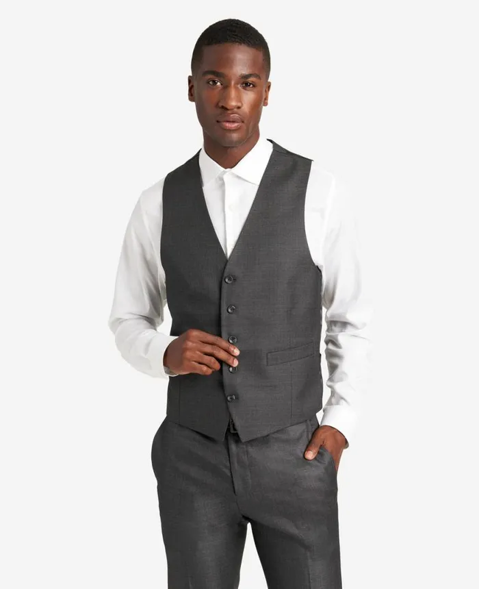 Suits and Suit Separates Men Kenneth Cole Ready Flex SlimFit Suit Separate Vest Gunmetal Suits and Suit Separates Men Kenneth Cole Ready Flex SlimFit Suit Separate Vest Gunmetal