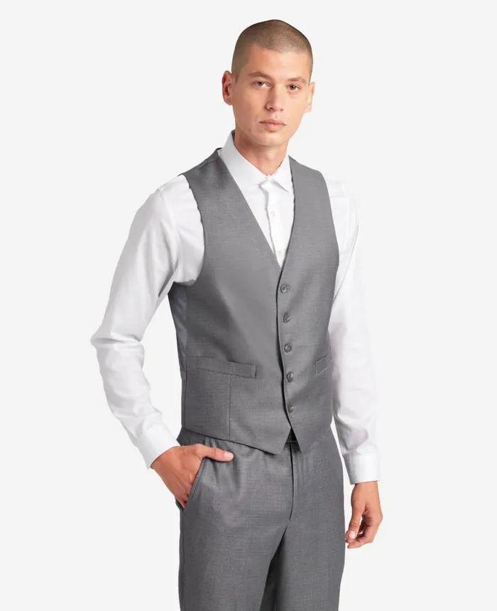 Suits and Suit Separates Men Kenneth Cole Ready Flex SlimFit Suit Separate Vest Light Grey Suits and Suit Separates Men Kenneth Cole Ready Flex SlimFit Suit Separate Vest Light Grey