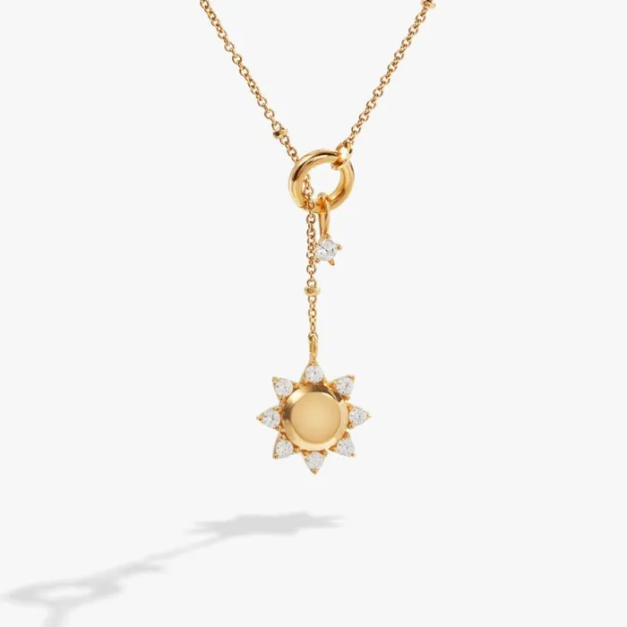 Sun Lariat Adjustable Necklace 14kt Gold Over Sterling Silver Women Alex And Ani Necklaces