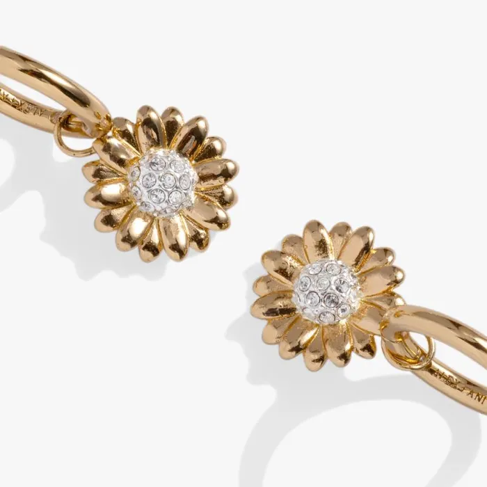 Sunflower Huggie Hoop Earrings Two Tone Women Alex And Ani Earrings Sunflower Huggie Hoop Earrings Two Tone Women Alex And Ani Earrings
