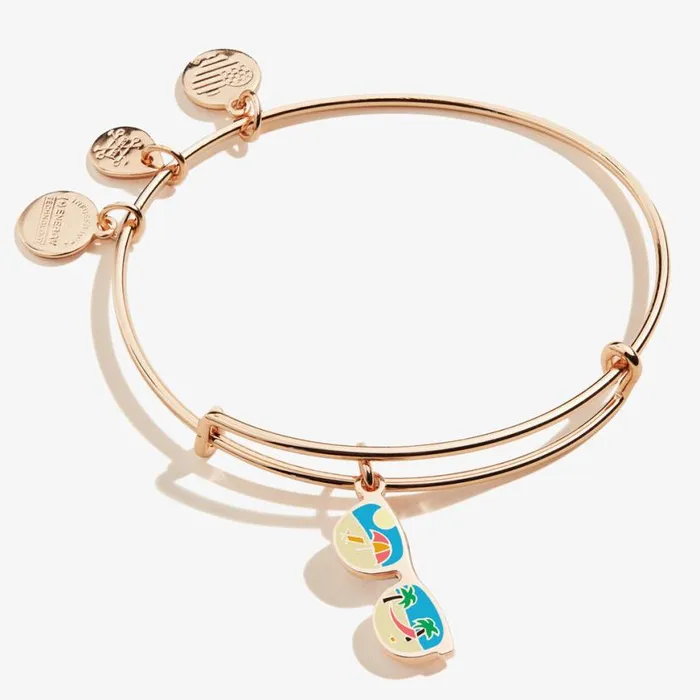 Sunglasses Charm Bangle Bracelet Silver Women Alex And Ani Iconic Alex And Ani