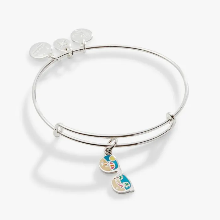 Sunglasses Charm Bangle Bracelet Silver Women Alex And Ani Iconic Alex And Ani