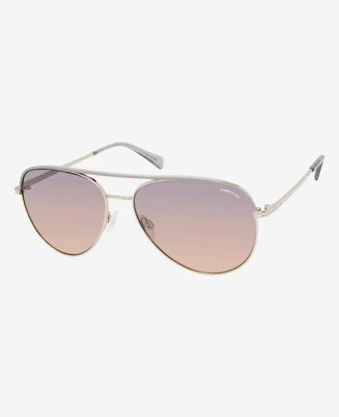 Sunglasses Women Kenneth Cole Women039s Aviator Sunglasses Grey