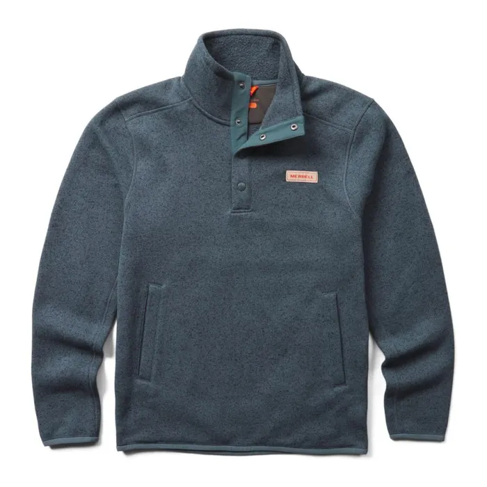 Sweater Weather 14 Snap Dark Slate Heather Men Merrell Tops