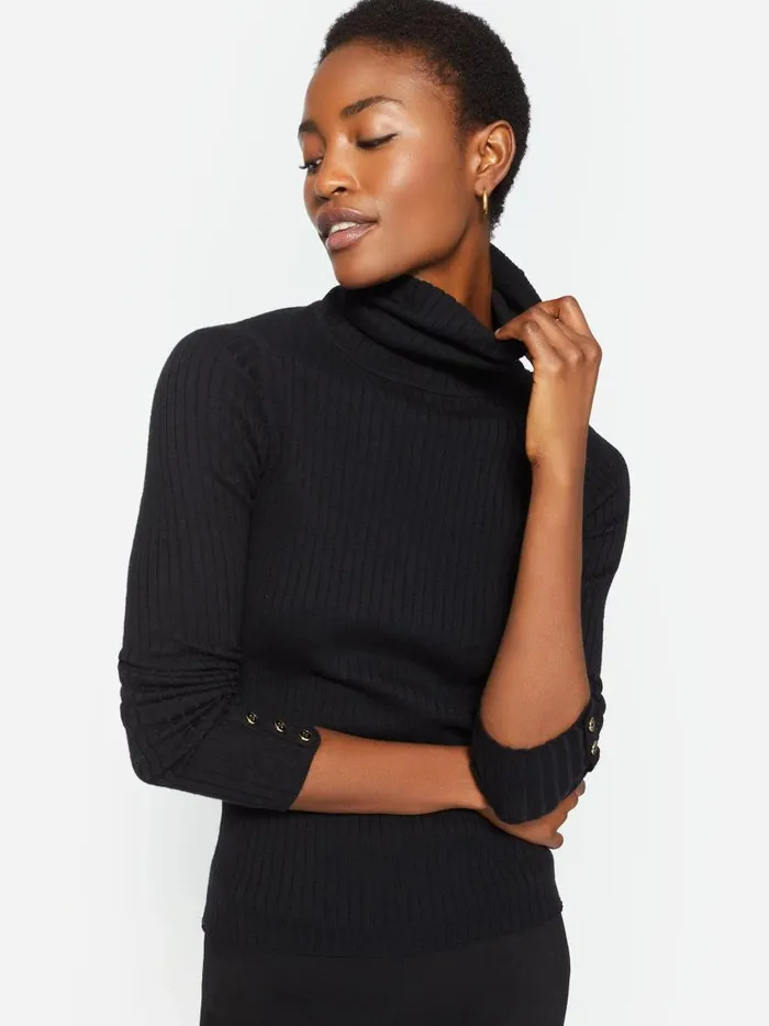 Sweaters Women JMcLaughlin Arlette Turtleneck Black