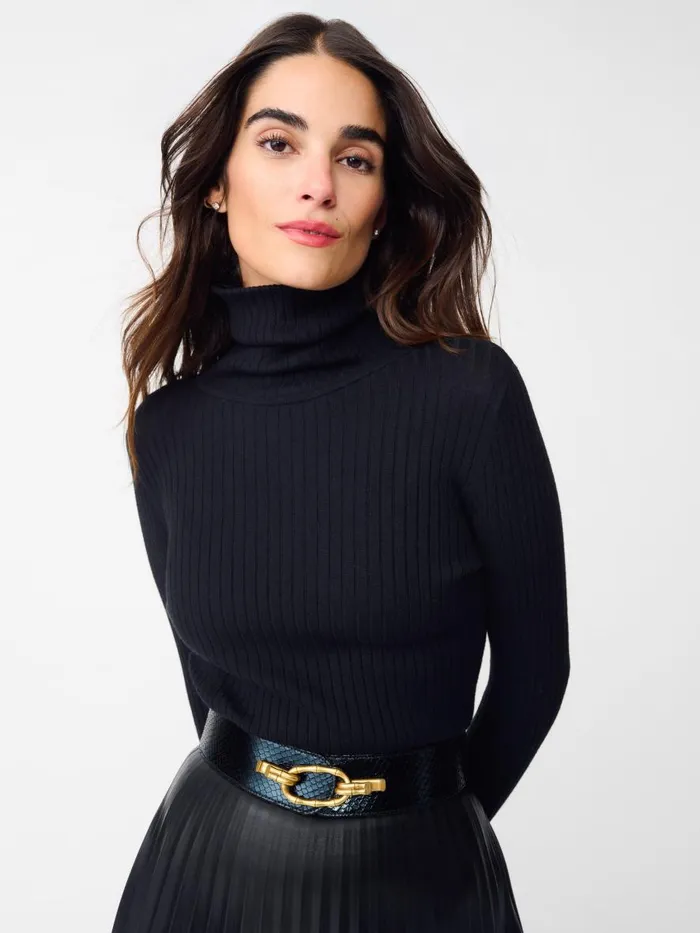 Sweaters Women JMcLaughlin Arlette Turtleneck Black