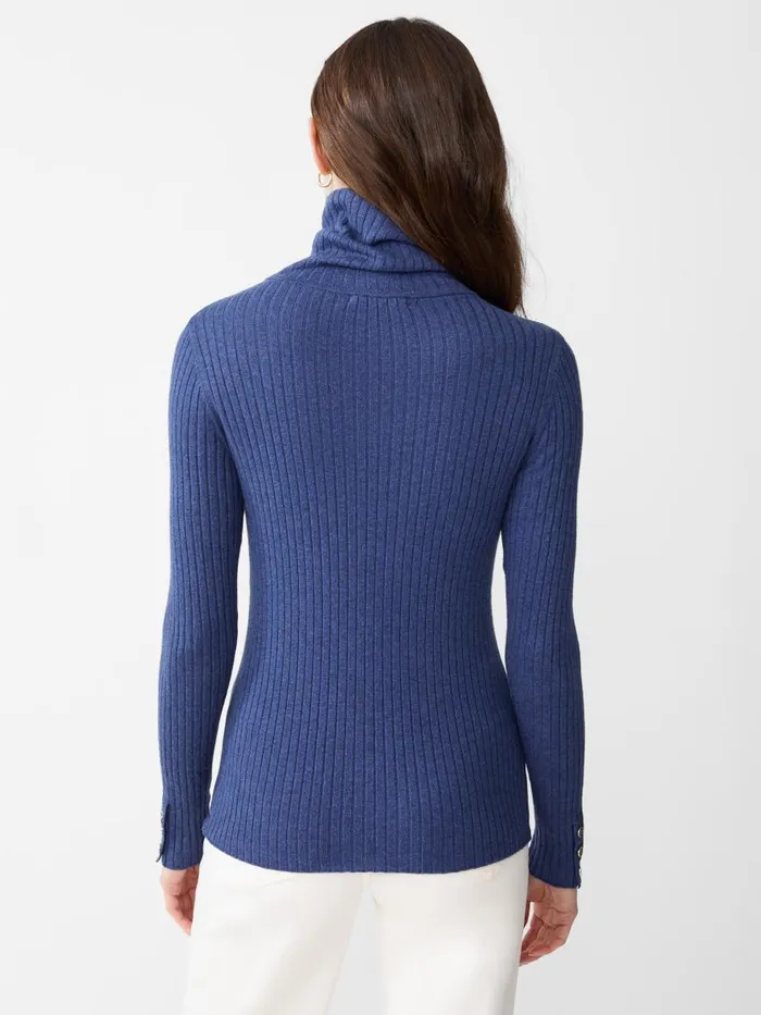 Sweaters Women JMcLaughlin Arlette Turtleneck Denim Sweaters Women JMcLaughlin Arlette Turtleneck Denim