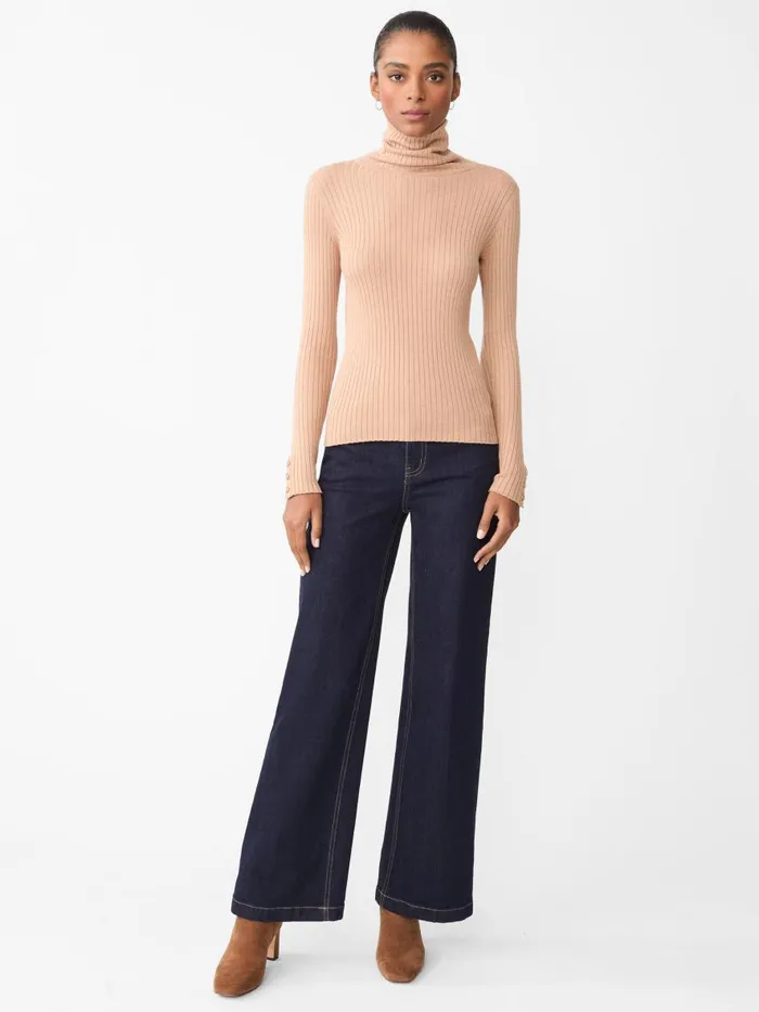 Sweaters Women JMcLaughlin Arlette Turtleneck Heather Camel Sweaters Women JMcLaughlin Arlette Turtleneck Heather Camel