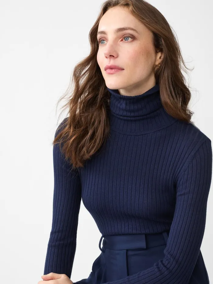 Sweaters Women JMcLaughlin Arlette Turtleneck Navy
