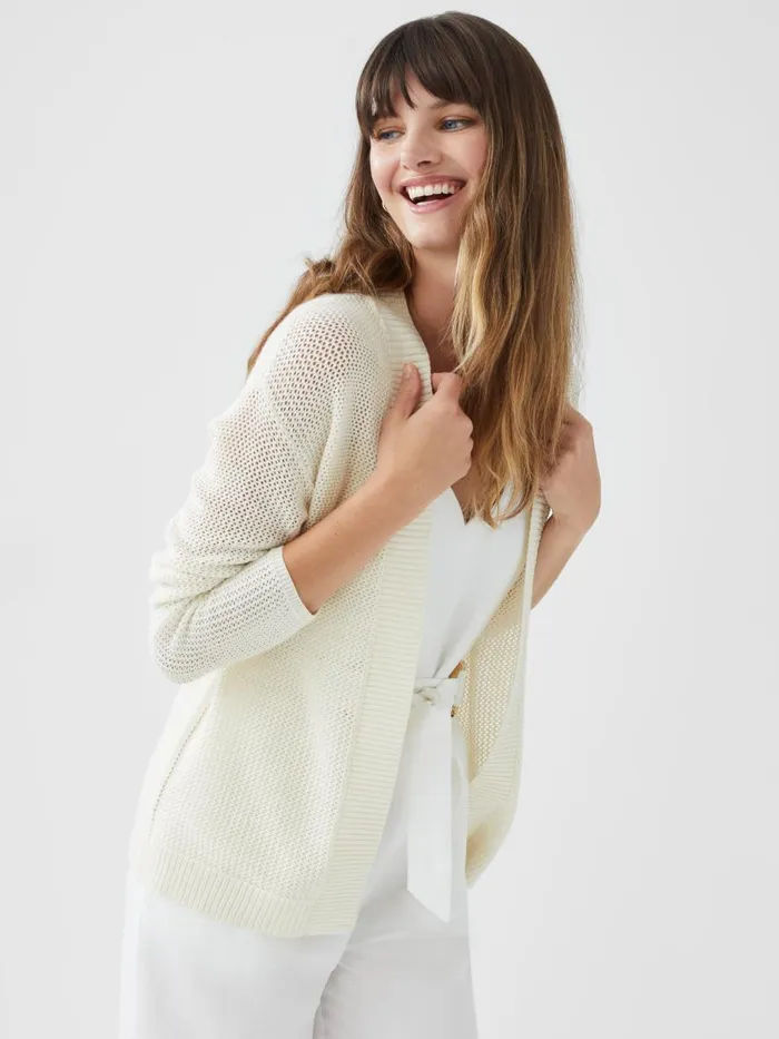 Sweaters Women JMcLaughlin Bristol Cardigan Egret White