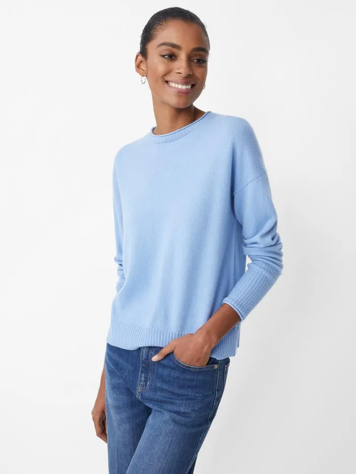 Sweaters Women JMcLaughlin Caitie Cashmere Sweater Soft Blue Sweaters Women JMcLaughlin Caitie Cashmere Sweater Soft Blue
