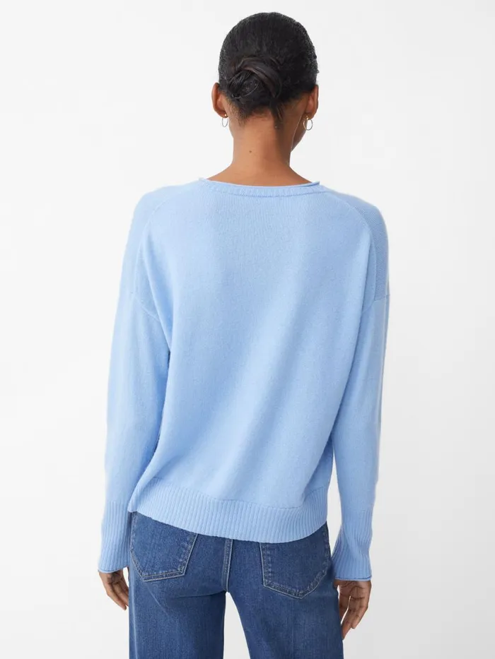Sweaters Women JMcLaughlin Caitie Cashmere Sweater Soft Blue Sweaters Women JMcLaughlin Caitie Cashmere Sweater Soft Blue