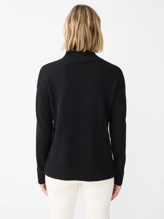 Sweaters Women JMcLaughlin Dina Cashmere Turtleneck Black Sweaters Women JMcLaughlin Dina Cashmere Turtleneck Black