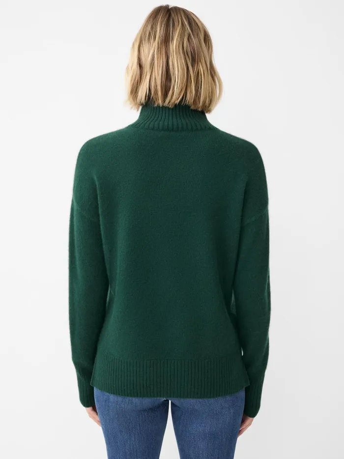 Sweaters Women JMcLaughlin Dina Cashmere Turtleneck Deep Emerald Sweaters Women JMcLaughlin Dina Cashmere Turtleneck Deep Emerald