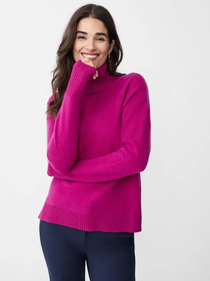 Sweaters Women JMcLaughlin Dina Cashmere Turtleneck Violet
