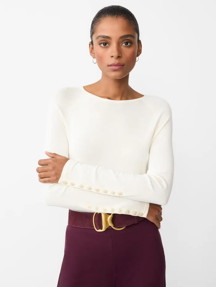 Sweaters Women JMcLaughlin Jamey Sweater Egret White Sweaters Women JMcLaughlin Jamey Sweater Egret White