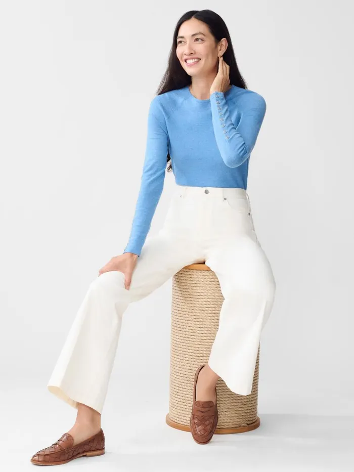 Sweaters Women JMcLaughlin Jamey Sweater Light Chambray Sweaters Women JMcLaughlin Jamey Sweater Light Chambray