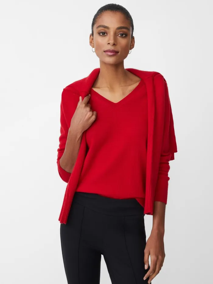 Sweaters Women JMcLaughlin Maye Cashmere Sweater Rouge