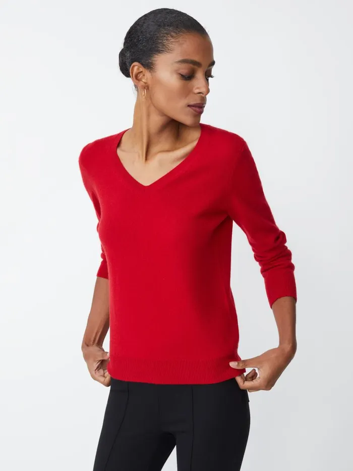 Sweaters Women JMcLaughlin Maye Cashmere Sweater Rouge Sweaters Women JMcLaughlin Maye Cashmere Sweater Rouge