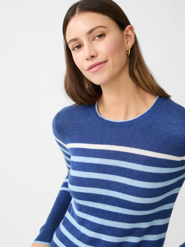 Sweaters Women JMcLaughlin Poet Cashmere Sweater In Stripe Navymulti Sweaters Women JMcLaughlin Poet Cashmere Sweater In Stripe Navymulti