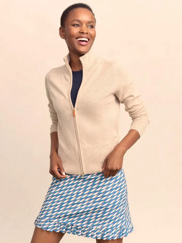 Sweaters Women JMcLaughlin Tilda Cashmere Sweater Heather Oatmeal