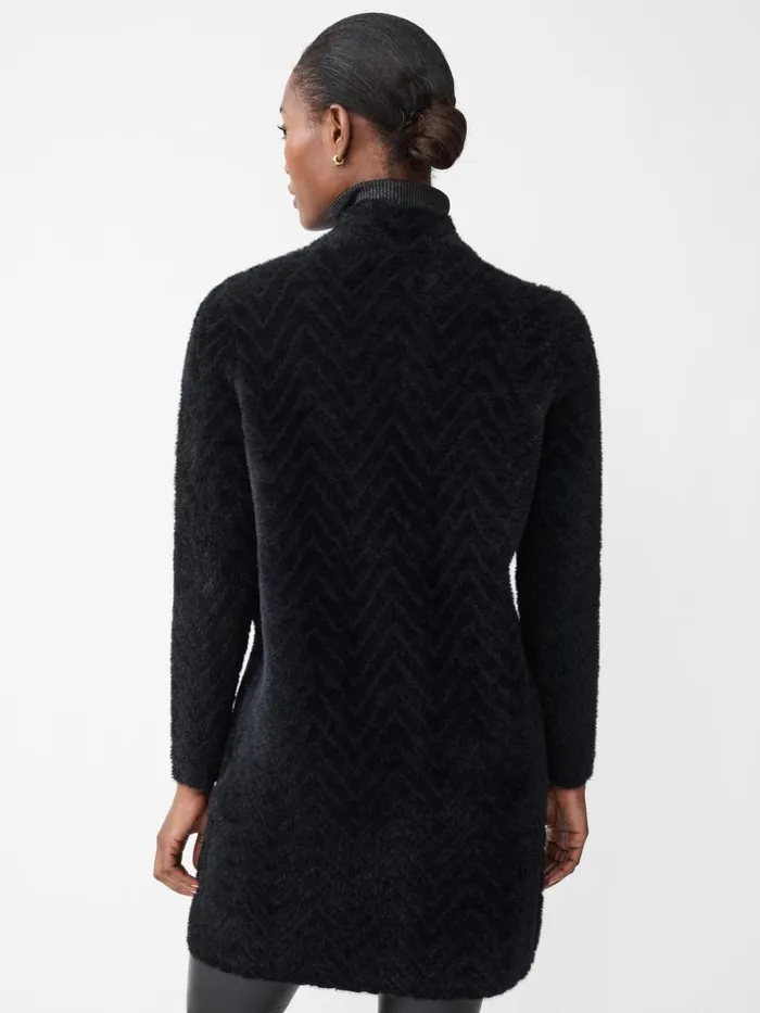 Sweaters Women JMcLaughlin Tripp Sweater Coat In Jacquard Black