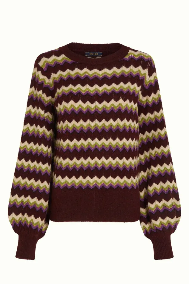 Sweaters Women King Louie Bell Sleeve Sweater Gladys Porto Red 8211 Gladys