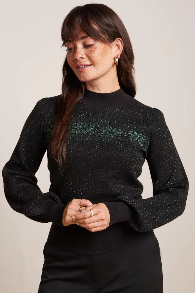 Sweaters Women King Louie Jada Sweater Colby Black 8211 Colby