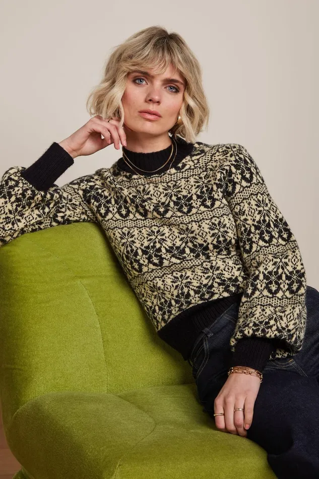 Sweaters Women King Louie Jeanie Top Duchess Black 8211 Duchess