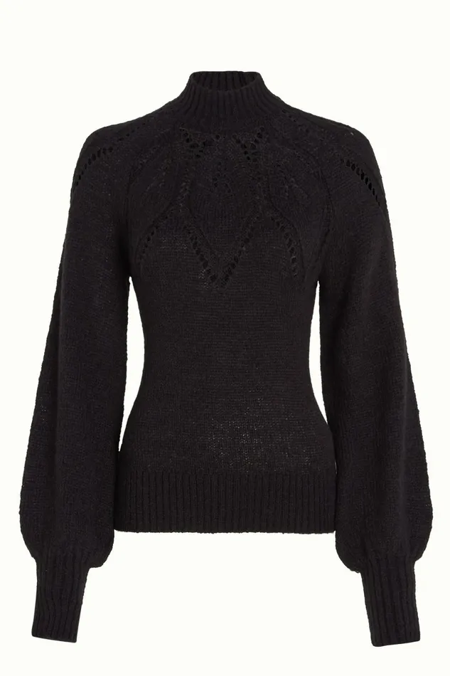 Sweaters Women King Louie Joanie Raglan Top Orcia Black 8211 Orcia