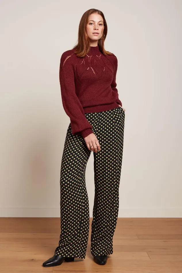 Sweaters Women King Louie Joanie Raglan Top Orcia Cabernet Red 8211 Orcia