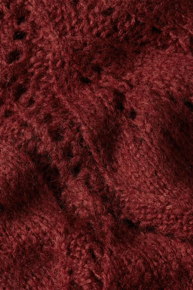 Sweaters Women King Louie Joanie Raglan Top Orcia Cabernet Red 8211 Orcia