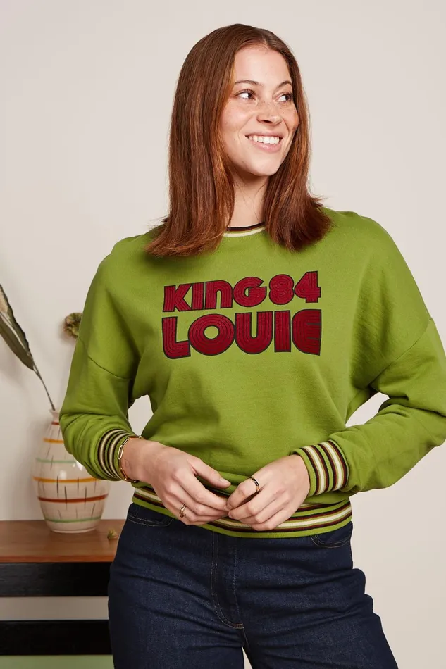 Sweaters Women King Louie Valentina Sweater Peachy Posey Green 8211 Peachy