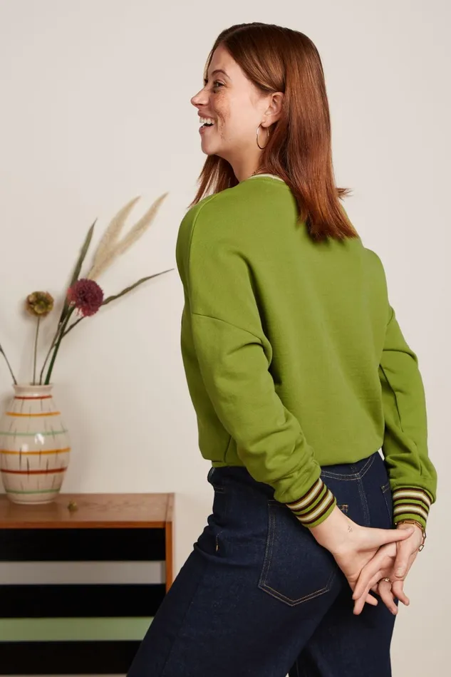Sweaters Women King Louie Valentina Sweater Peachy Posey Green 8211 Peachy